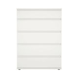 Cassettiera Clarice, Settimino multiuso, Comò camera da letto, Mobile con cassetti, 77x40 h107 cm, Bianco