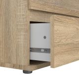 Cassettiera Clarice, Settimino multiuso, Comò camera da letto, Mobile con cassetti, 77x40 h107 cm, Quercia