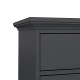 Cassettiera Clementine, Settimino multiuso, Comò camera da letto, Mobile con cassetti, 49x63 h105 cm, Grigio