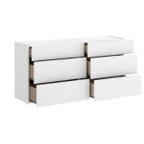 Cassettiera con maniglie bianca 120x62h cm - Avana