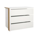 Cassettiera con maniglie bianca 87x69h cm - Boulogne