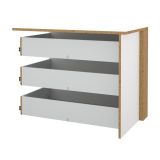 Cassettiera con maniglie bianca 87x69h cm - Boulogne
