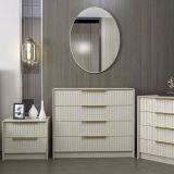 Cassettiera con maniglie cemento 100x85h cm - Nepartak