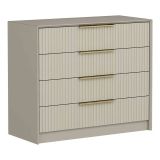Cassettiera con maniglie cemento 100x85h cm - Nepartak