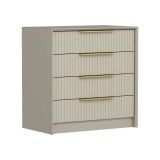 Cassettiera con maniglie cemento 72x77h cm - Fanoos
