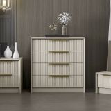 Cassettiera con maniglie cemento 72x77h cm - Fanoos