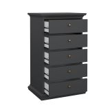 Cassettiera con maniglie grigia 62x104h cm - Pechino