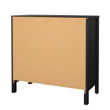 Cassettiera con maniglie nera 82x79h cm - Sagar
