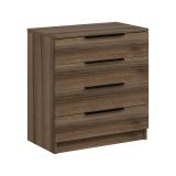 Cassettiera con maniglie noce 73x77h cm - elysee