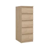 Cassettiera con maniglie rovere 50x111h cm - Achaldi
