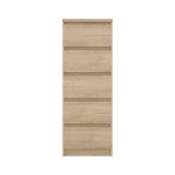 Cassettiera con maniglie rovere 50x111h cm - Achaldi