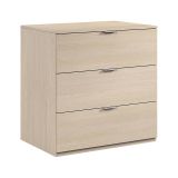 Cassettiera con maniglie rovere 77x80h cm - Rea