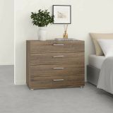 Cassettiera con maniglie rovere 80x68h cm - Arwen