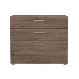 Cassettiera con maniglie rovere 80x68h cm - Arwen