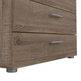 Cassettiera con maniglie rovere 80x68h cm - Arwen