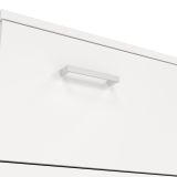 Cassettiera Elise, Settimino multiuso, Comò camera da letto, Mobile con cassetti, 74x36 h114 cm, Bianco
