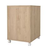 Cassettiera Gabrielle, Settimino multiuso, Comò camera da letto, Mobile con cassetti, 48x41 h61 cm, Rovere e Bianco