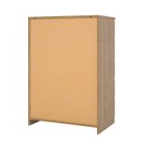 Cassettiera Georgette, Settimino multiuso, Comò camera da letto, Mobile con cassetti, 50x77 h111 cm, Rovere