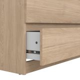 Cassettiera Georgette, Settimino multiuso, Comò camera da letto, Mobile con cassetti, 50x77 h111 cm, Rovere