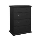 Cassettiera grande nera 86x115h cm - Lehar