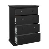 Cassettiera grande nera 86x115h cm - Lehar