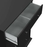 Cassettiera grande nera 86x115h cm - Lehar