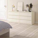 Cassettiera in legno bianca 153x70h cm - Aci