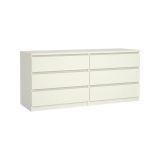 Cassettiera in legno bianca 153x70h cm - Aci