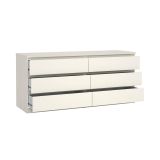 Cassettiera in legno bianca 153x70h cm - Aci