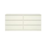 Cassettiera in legno bianca 153x70h cm - Aci