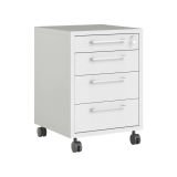 Cassettiera in legno bianca 49x68h cm - Ariosto