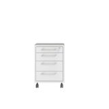 Cassettiera in legno bianca 49x68h cm - Ariosto