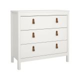 Cassettiera in legno bianca 82x79h cm - Sagar