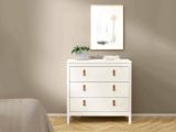 Cassettiera in legno bianca 82x79h cm - Sagar