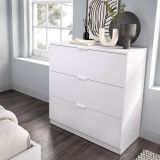 Cassettiera in legno bianca 82x82h cm - Loke