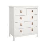 Cassettiera in legno bianca 82x98h cm - Alulim