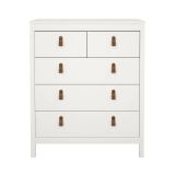Cassettiera in legno bianca 82x98h cm - Alulim