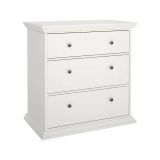 Cassettiera in legno bianca 86x88h cm - Domeng
