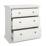Cassettiera in legno bianca 86x88h cm - Domeng