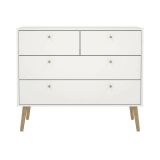 Cassettiera in legno bianca 98x81h cm - Pelagie