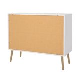 Cassettiera in legno bianca 98x81h cm - Pelagie