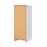 Cassettiera in legno bianca lucida 40x50x111h cm - Achaldi
