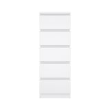 Cassettiera in legno bianca lucida 40x50x111h cm - Achaldi
