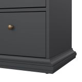 Cassettiera in legno grigia 183x86h cm - Asiagela