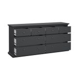 Cassettiera in legno grigia 183x86h cm - Asiagela