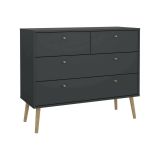 Cassettiera in legno grigia 98x81h cm - Pelagie