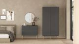 Cassettiera in legno grigia 98x81h cm - Pelagie