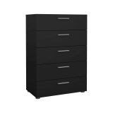 Cassettiera in legno nera 70x102h cm - Alf