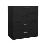 Cassettiera in legno nera 70x82h cm - Asam