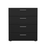 Cassettiera in legno nera 70x82h cm - Asam